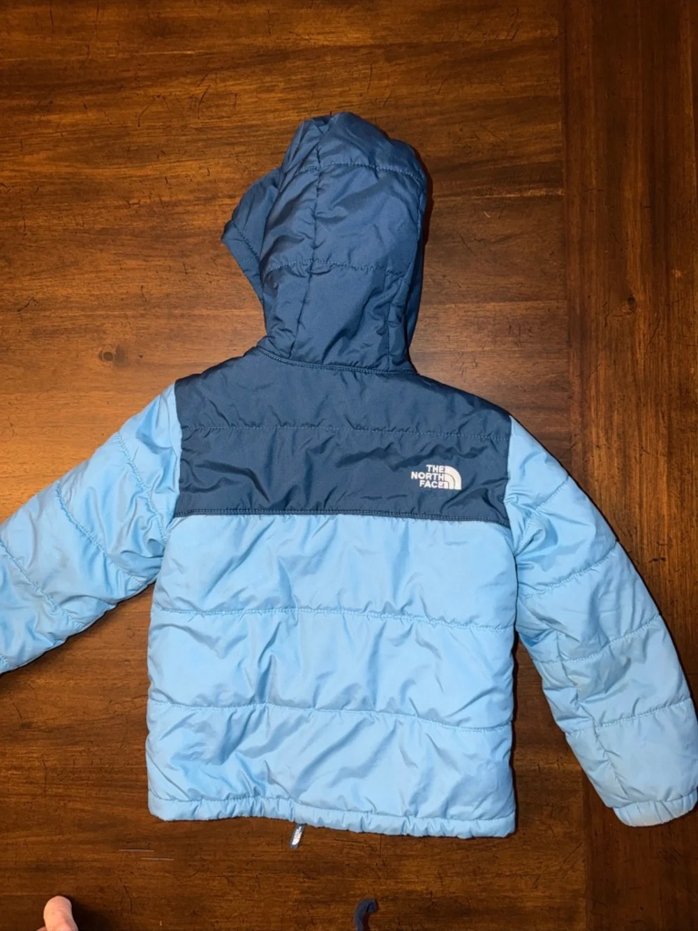 The North Face Reversible Winter Jacket Hood Blue Sz 3T